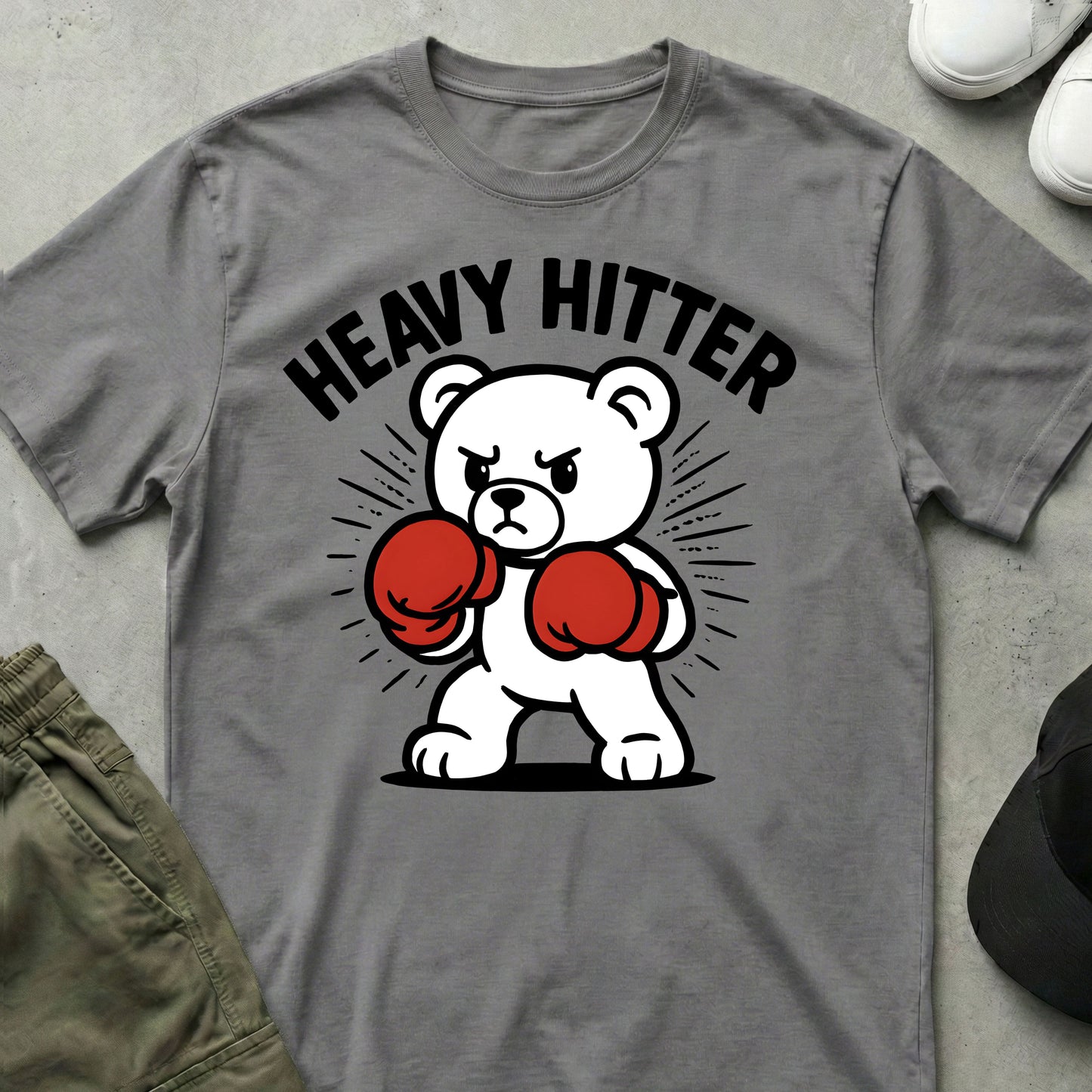 Heavy Hitter T-Shirt Sport Grey