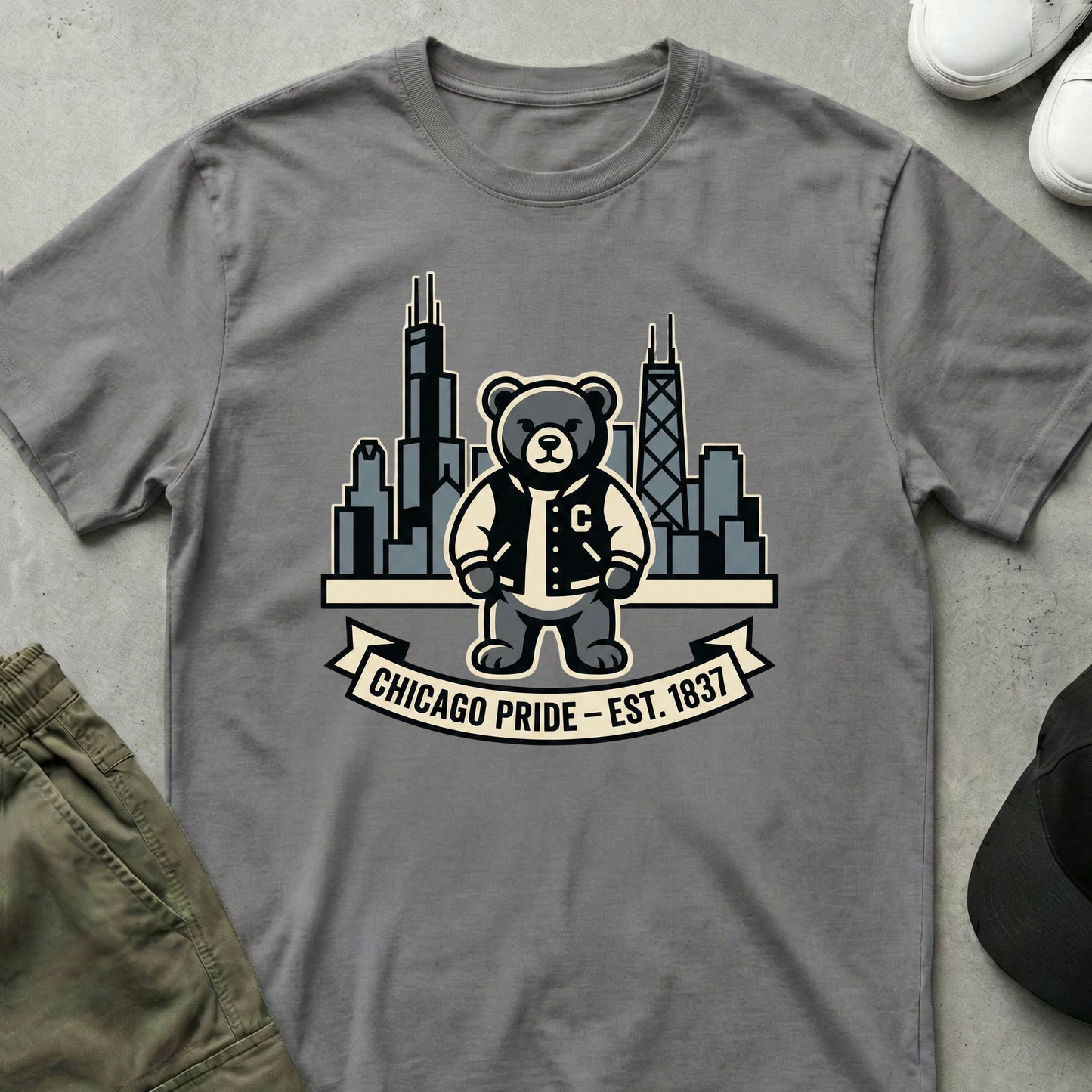Chicago Pride T-Shirt Sport Grey