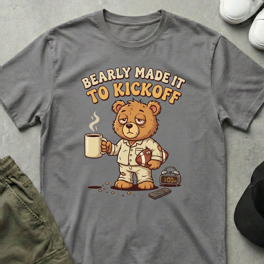 Cool Teds Teddy-Bear Kickoff Coffee T-Shirt Sport Grey / S