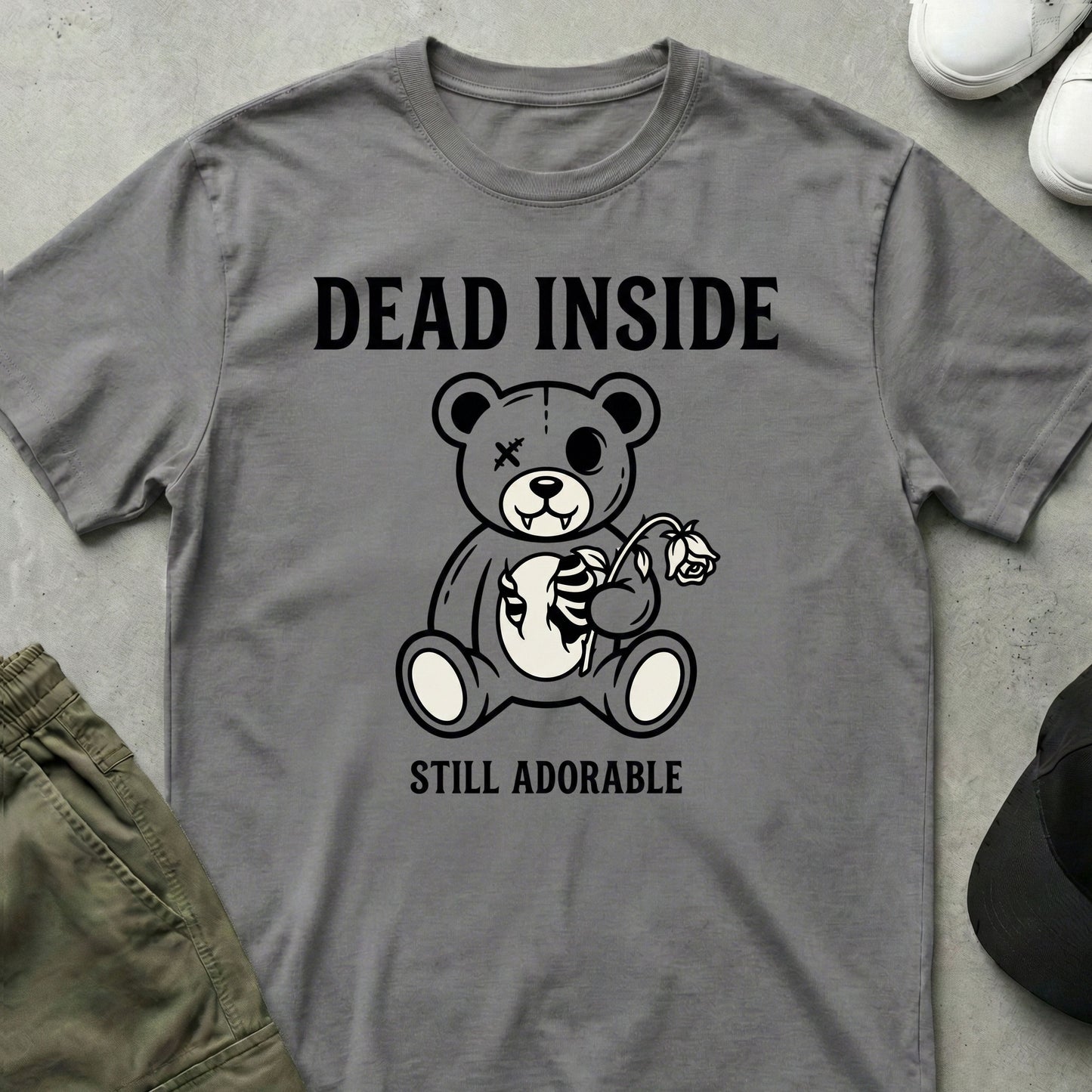 Dead Inside T-Shirt Sport Grey