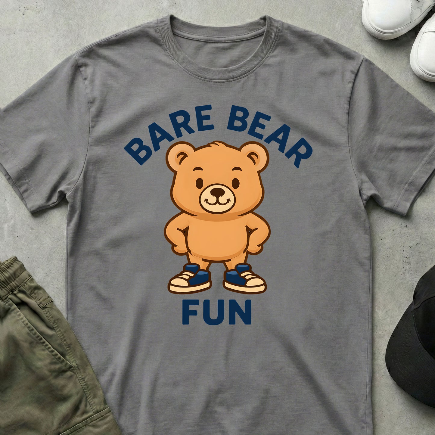 Cool Teds Teddy-Bear Bare Bear Fun T-Shirt