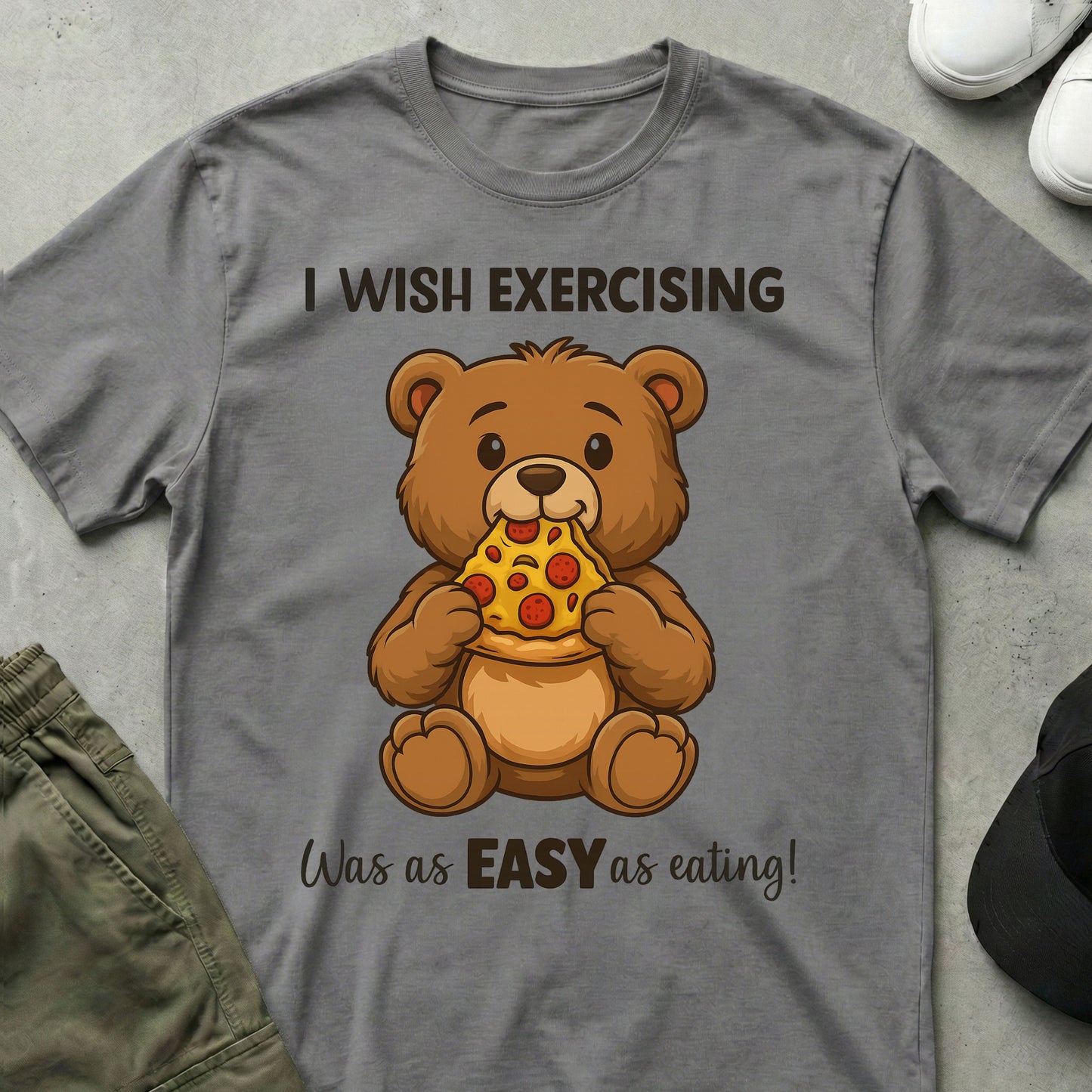 Happy Eater T-Shirt Sport Grey