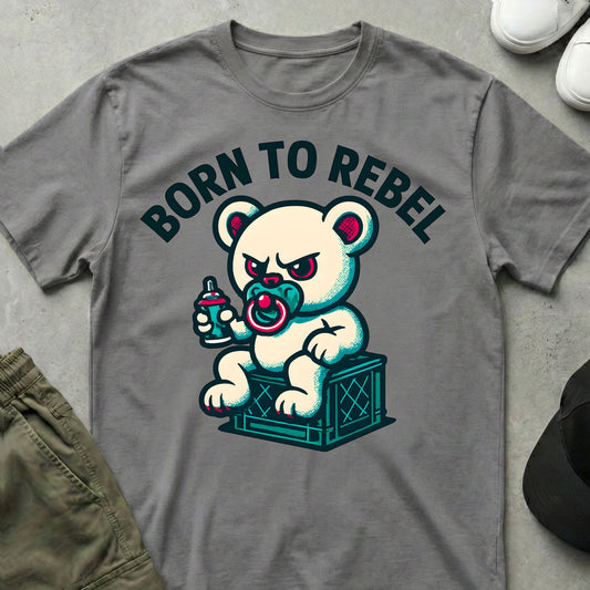Cool Teds Teddy-Bear Born Rebel T-Shirt