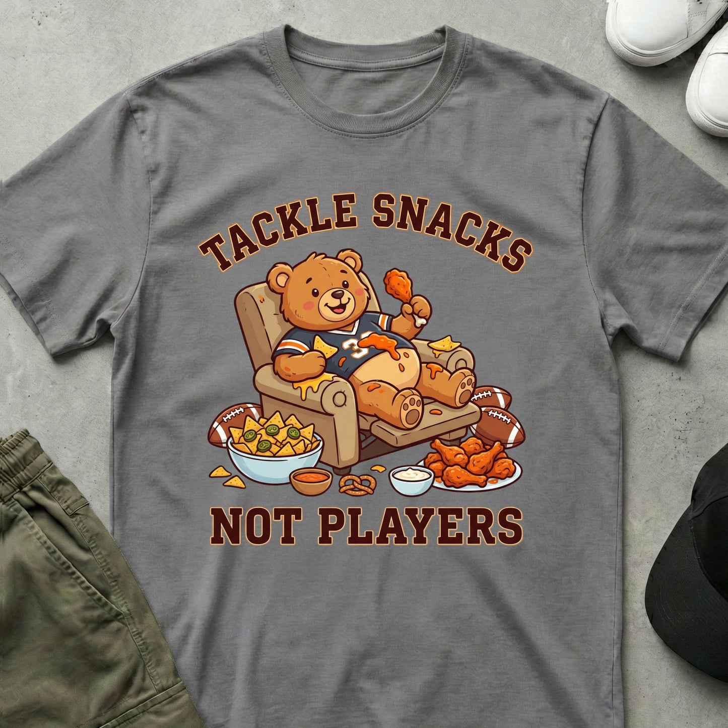 Nacho Defense T-Shirt Sport Grey
