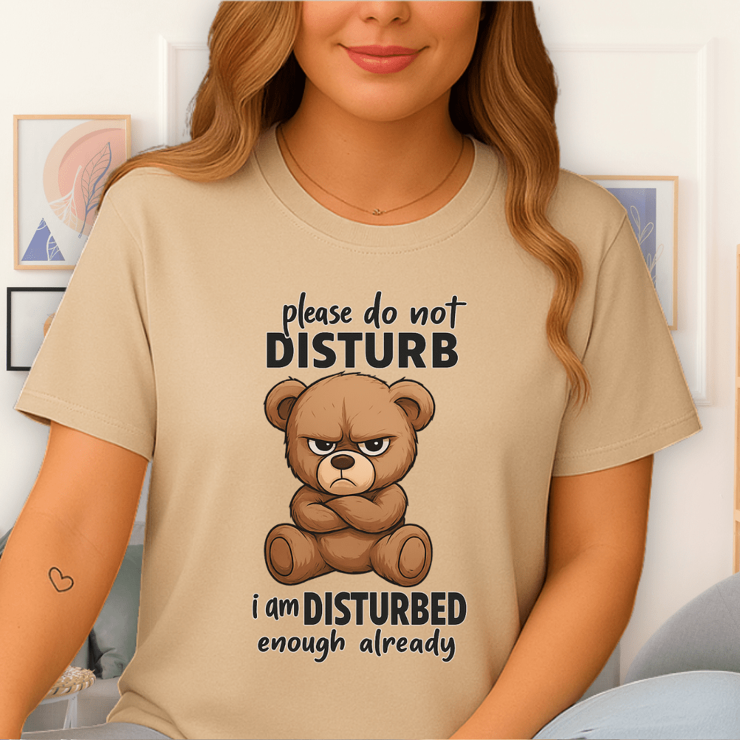 Cool Teds Teddy-Bear Disturbed T-Shirt Sand / S