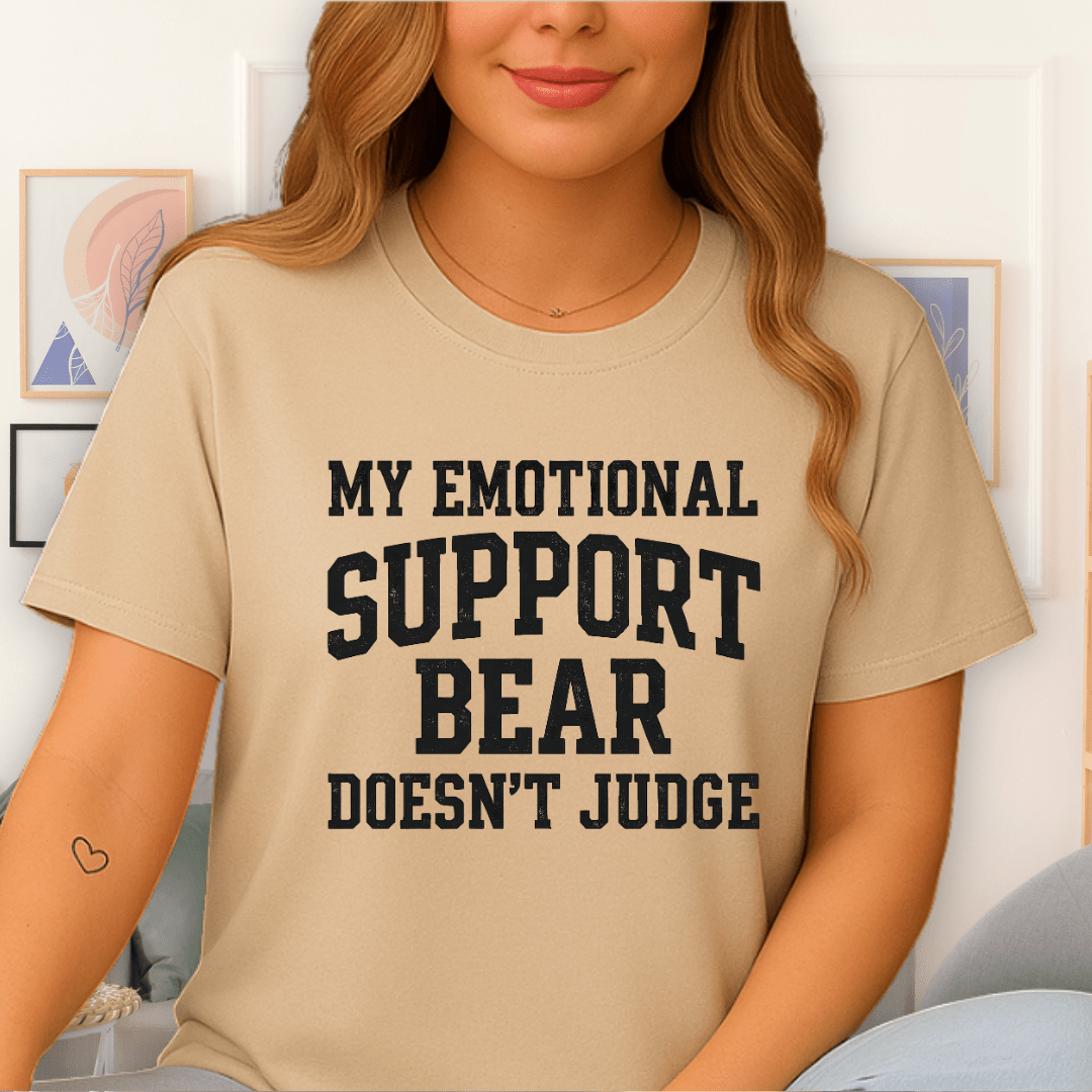 Cool Teds Teddy-Bear Support Bear T-Shirt Sand / S