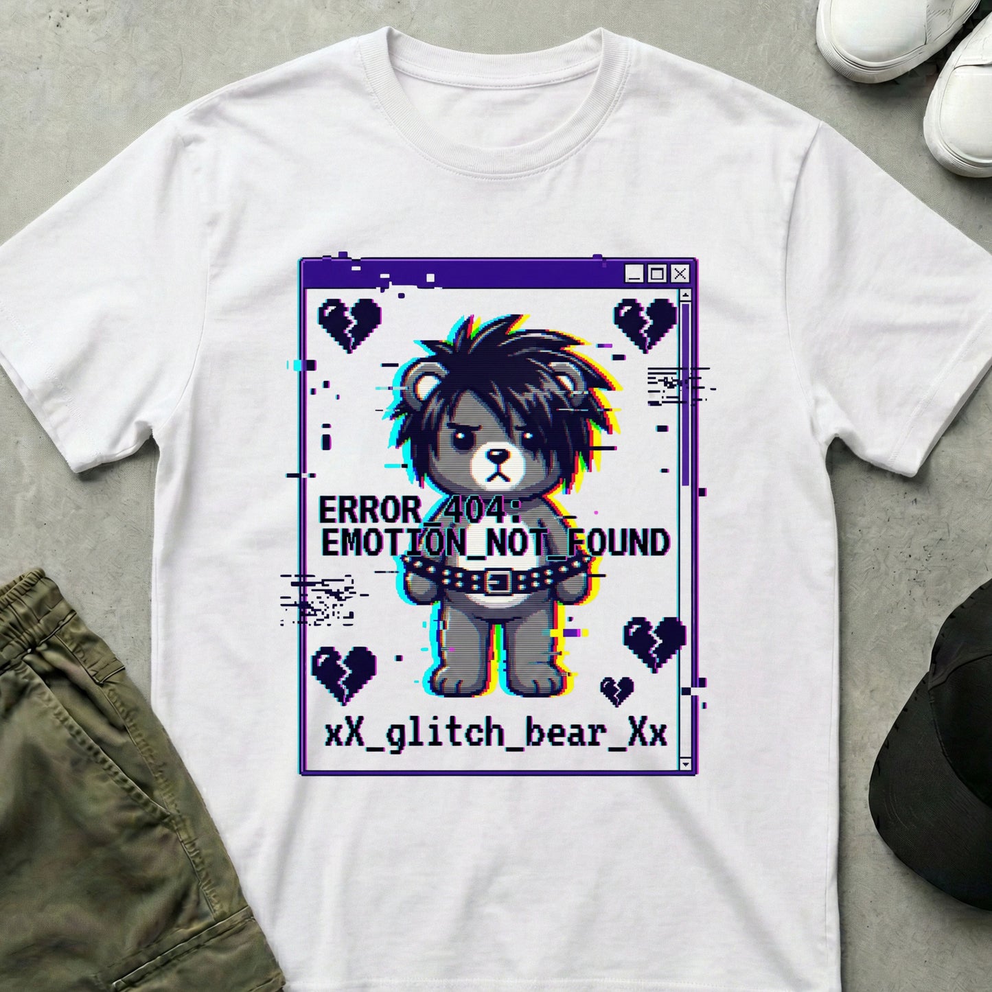 Crybaby Glitch T-Shirt White