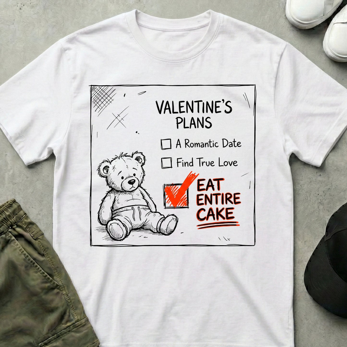 Cake First T-Shirt White