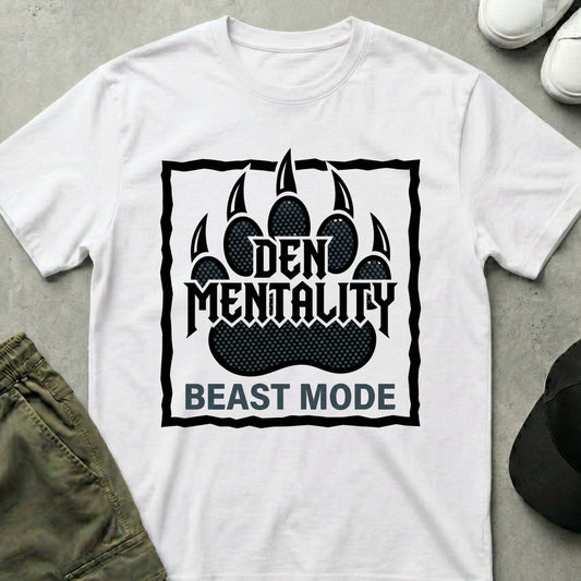 Cool Teds Teddy-Bear Power Paw T-Shirt White / S