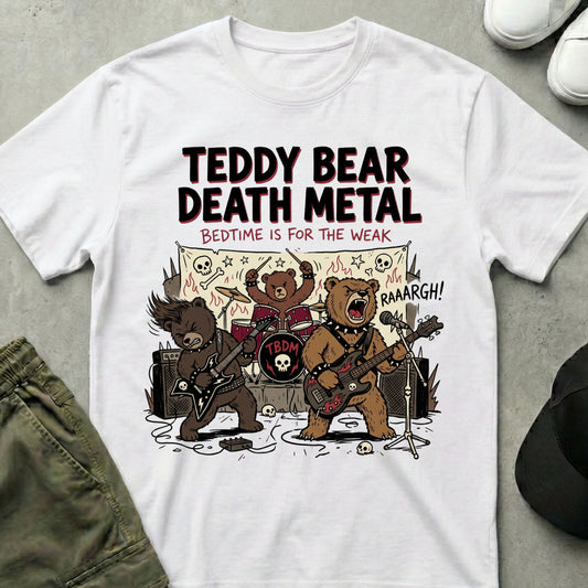 Death Metal Teds T-Shirt White