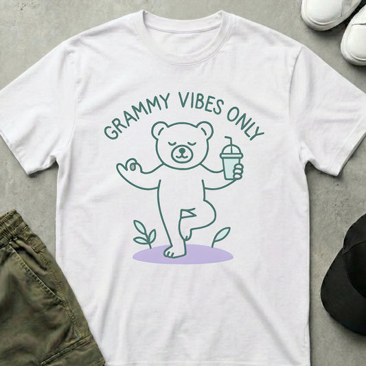 Printify Teddy-Bear Zen Grammy T-Shirt White / S
