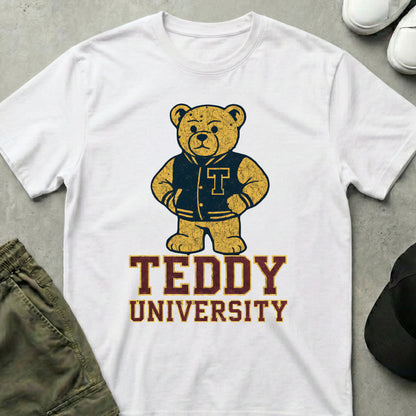 Varsity Bear T-Shirt White
