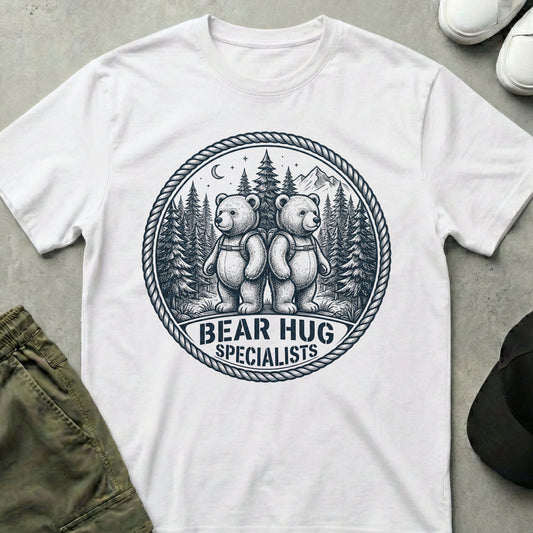 Cool Teds Teddy-Bear Bear Hug Squad T-Shirt White / S