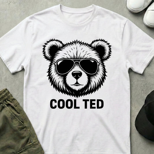 Cool Teds Teddy-Bear Cool Shades T-Shirt White / S