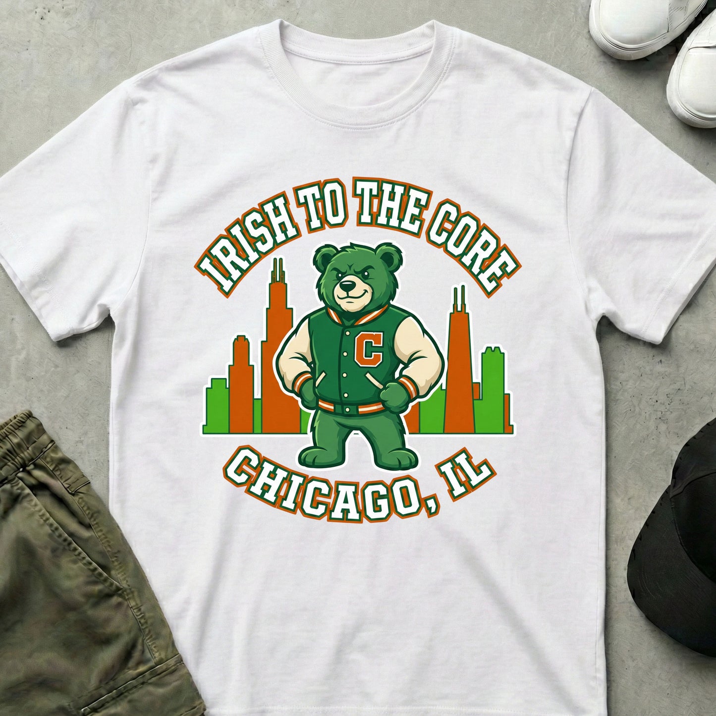 Irish to the Core T-Shirt White