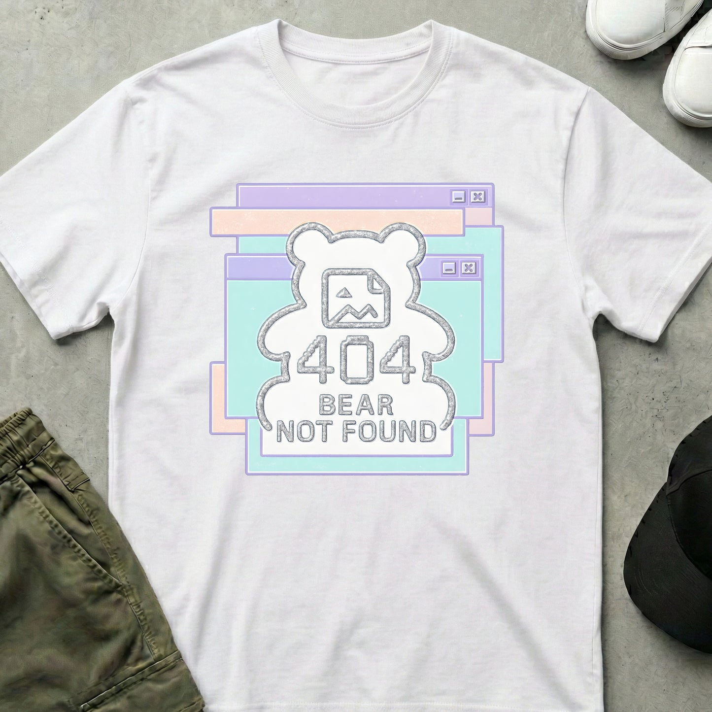 404 Error T-Shirt White