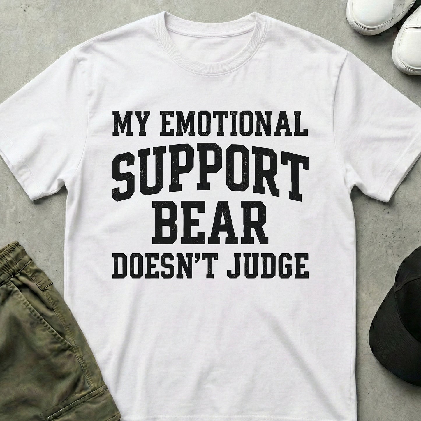 Support Bear T-Shirt White