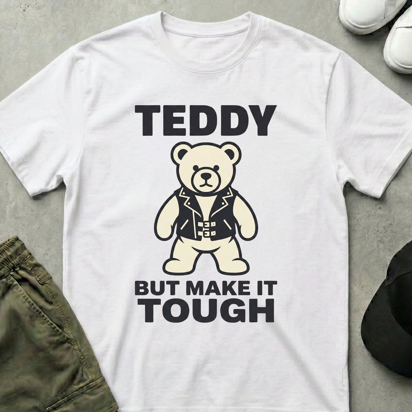 Teddy Tough T-Shirt White