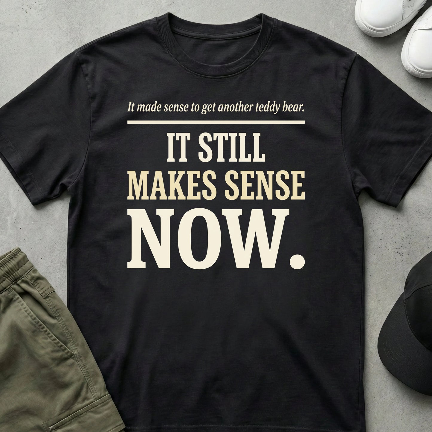 Makes Sense T-Shirt Black