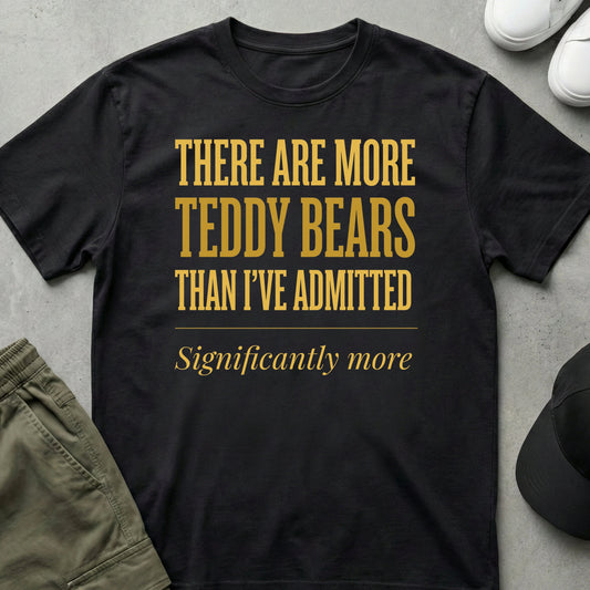 Printify Teddy-Bear More Bears T-Shirt Black / S