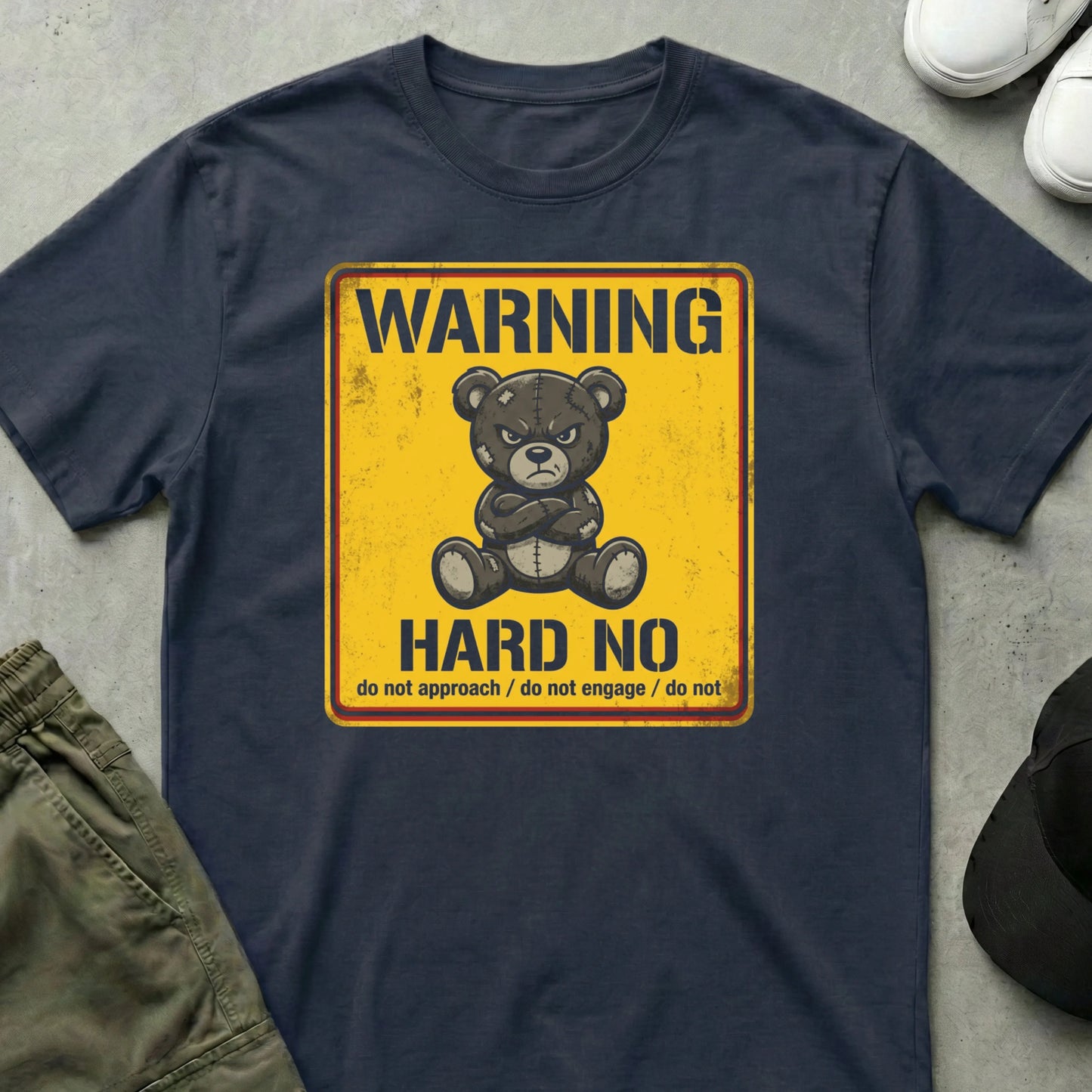 Hard No T-Shirt Navy
