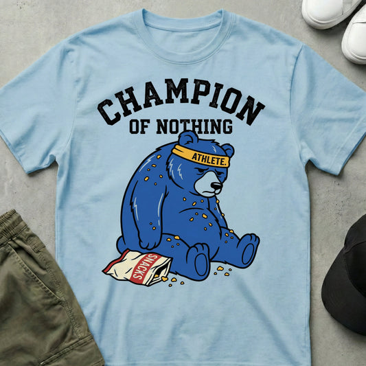 Snack Champ T-Shirt Light Blue