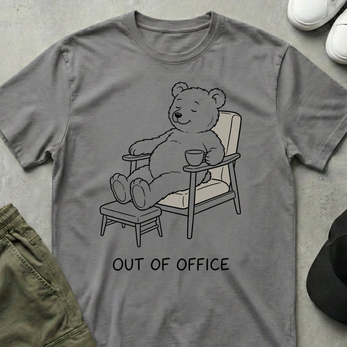 Logged Off T-Shirt Sport Grey