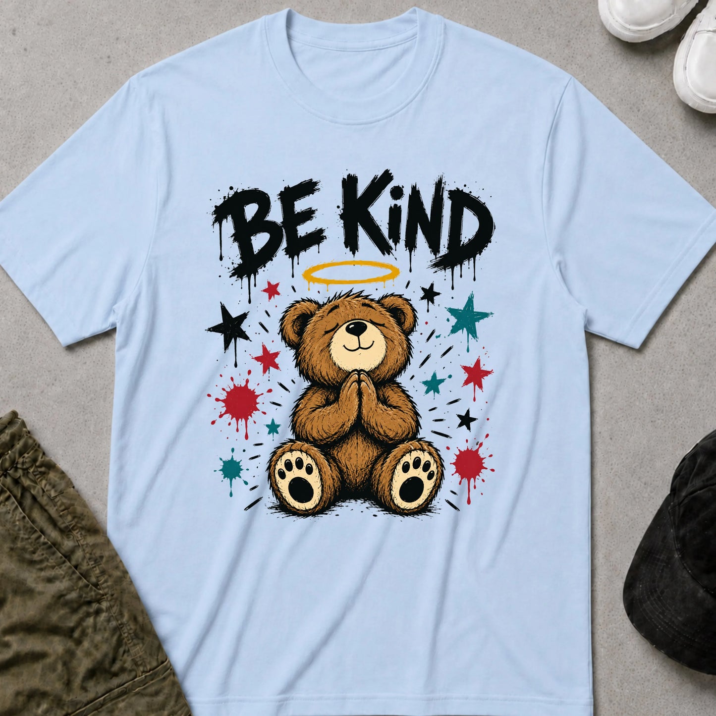 Be Kind T-Shirt Light Blue