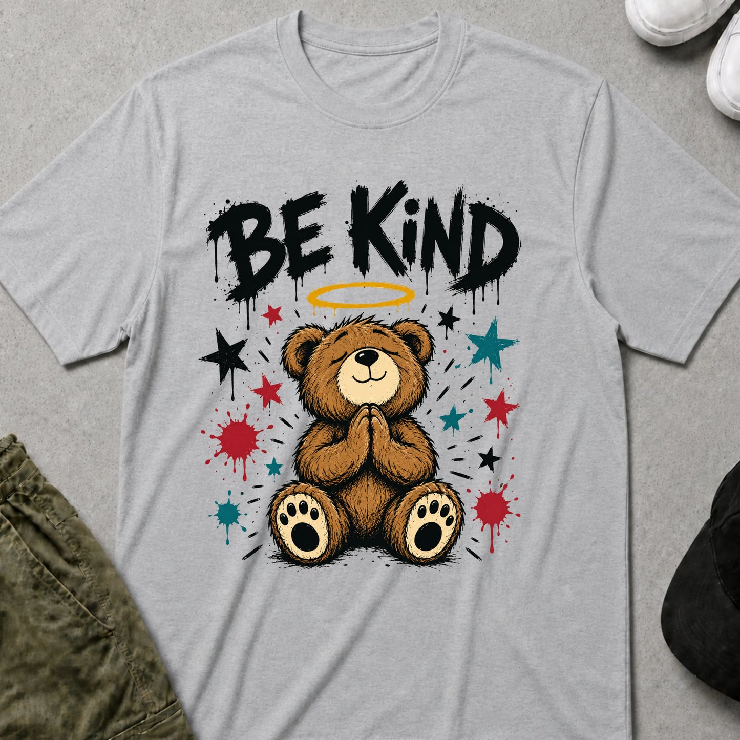 Be Kind T-Shirt Sport Grey