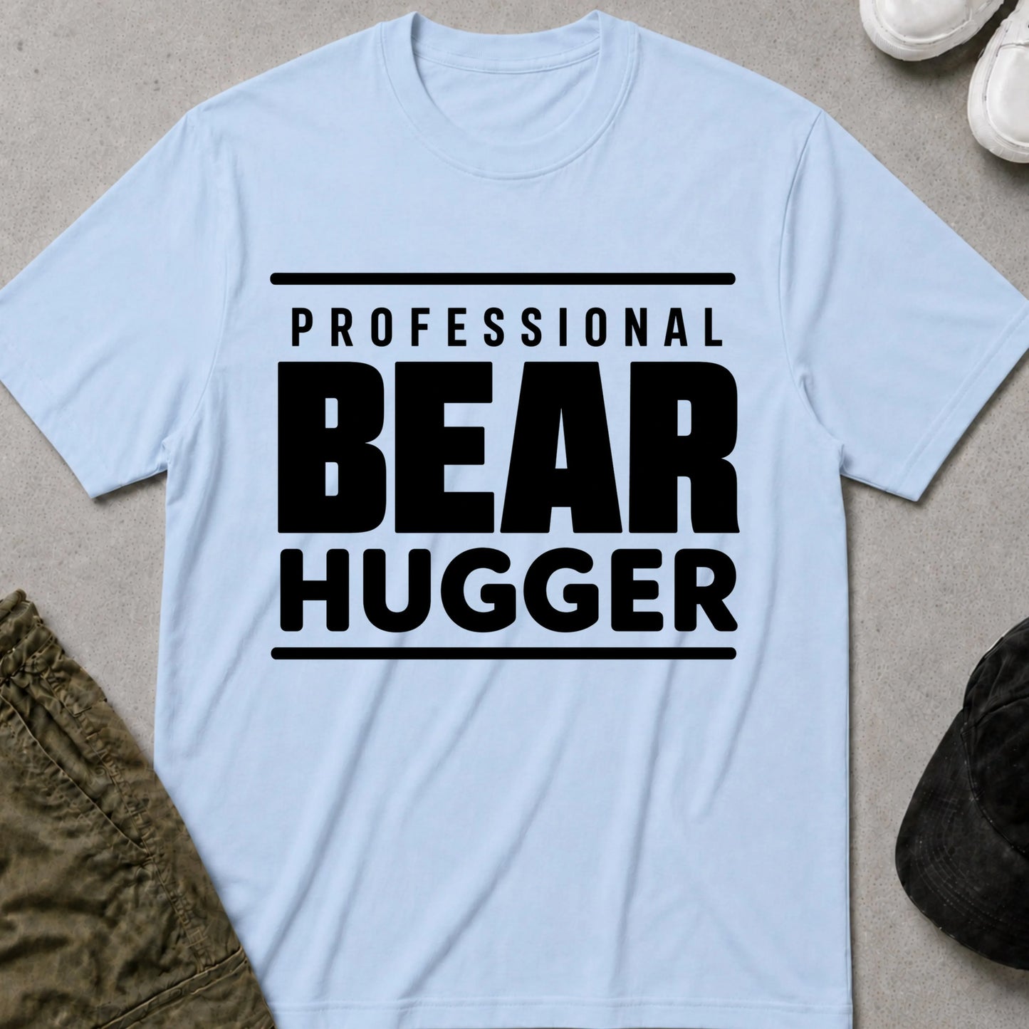 Bear Hugger T-Shirt Light Blue