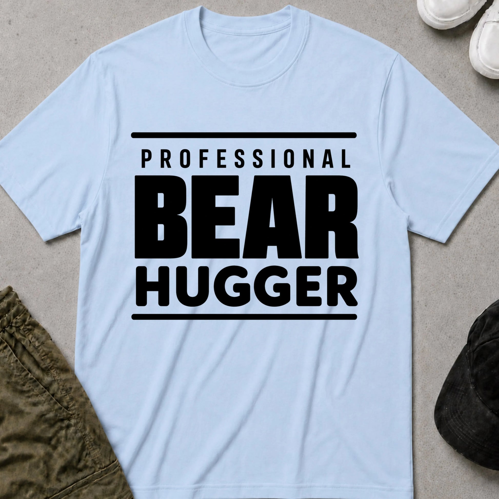 Bear Hugger T-Shirt Light Blue