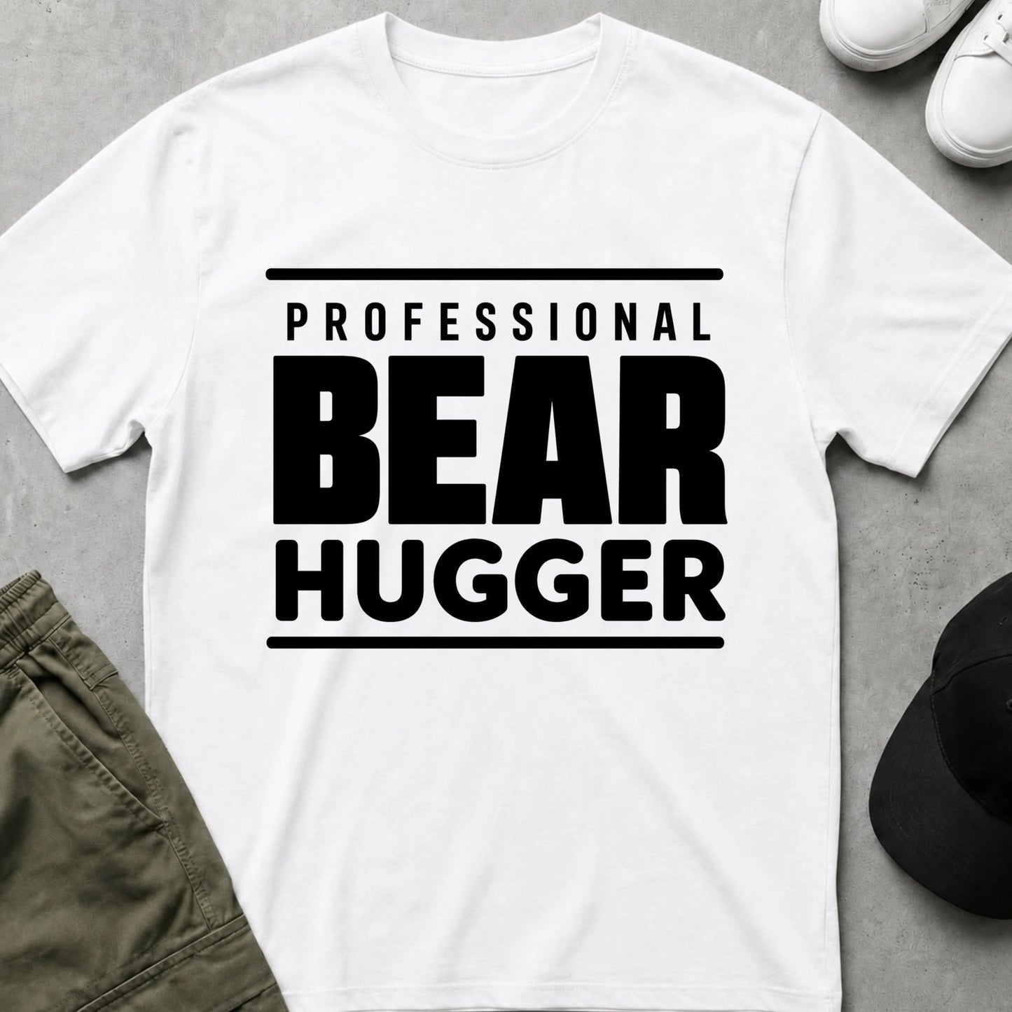 Bear Hugger T-Shirt White