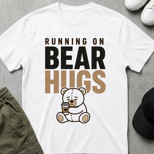 Bear Hugs & Coffee T-Shirt White