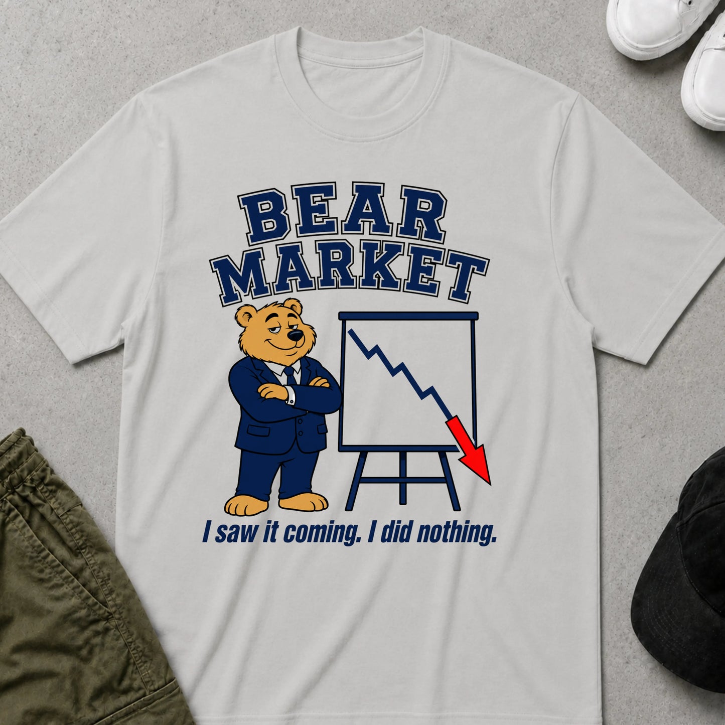 Bear Market T-Shirt Ice Grey
