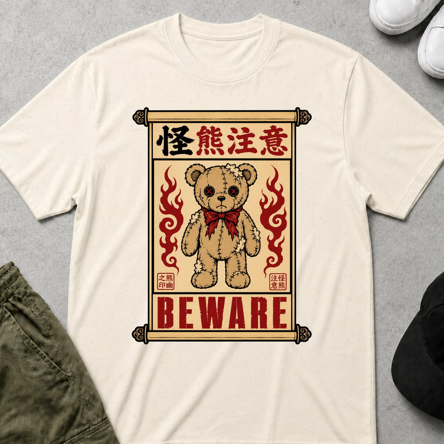Beware T-Shirt Natural