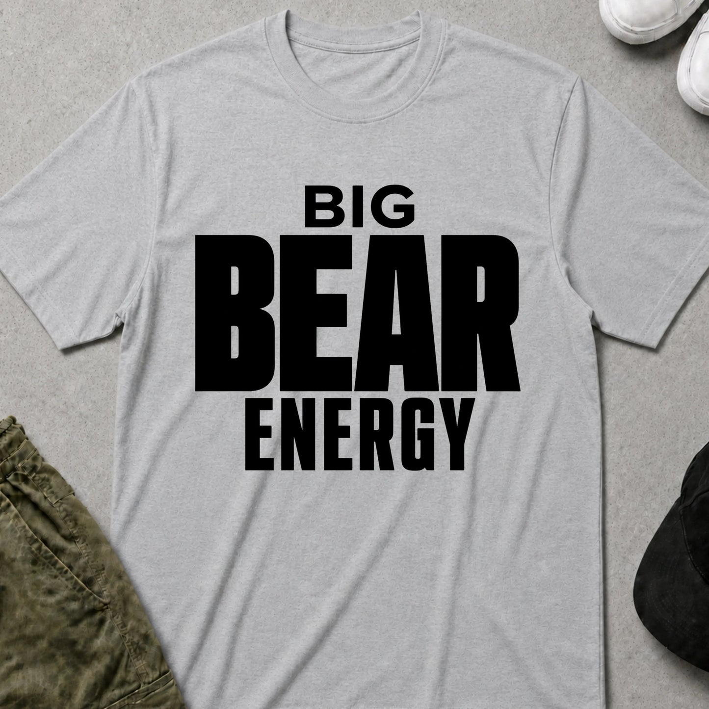 Big Bear Energy T-Shirt Sport Grey