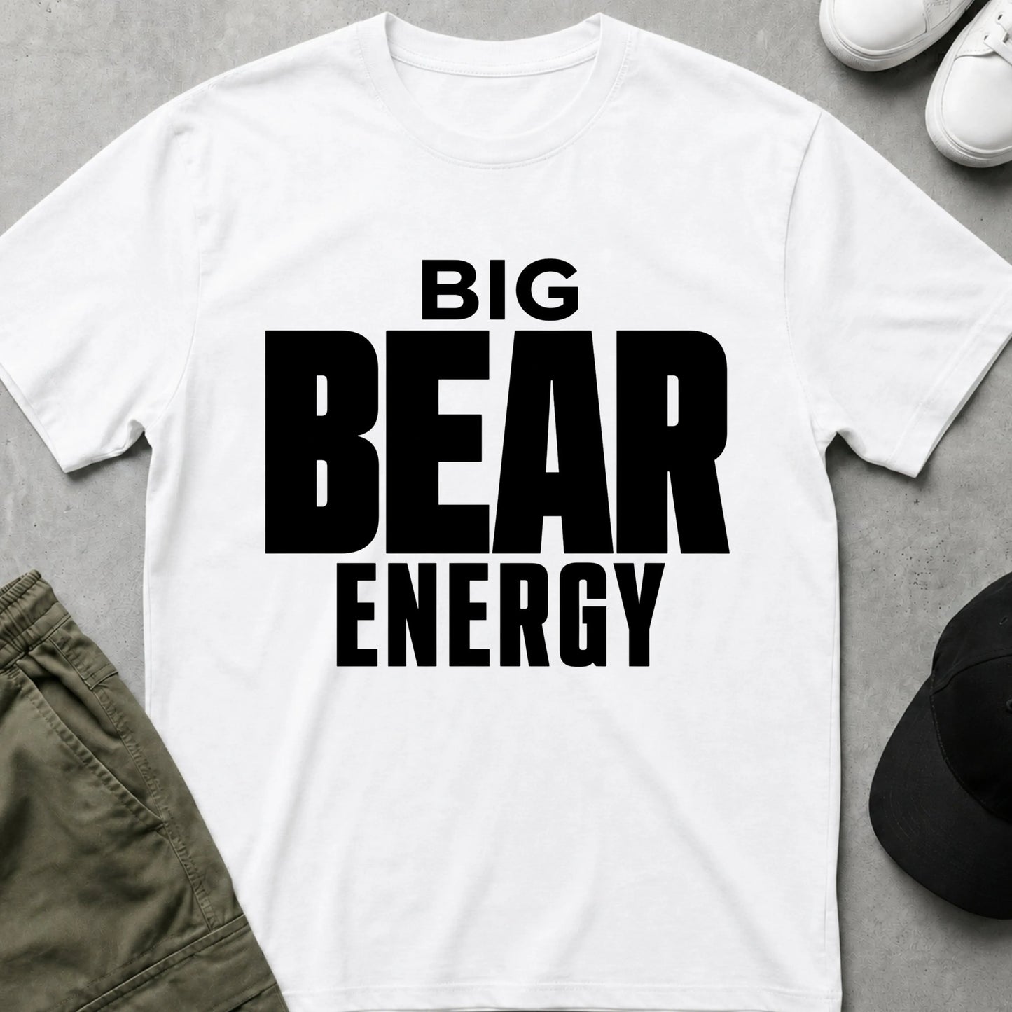 Big Bear Energy T-Shirt White