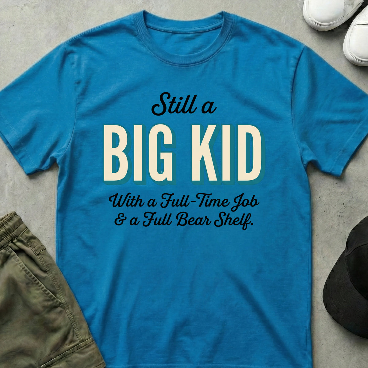 Cool Teds Teddy-Bear Big Kid T-Shirt Sapphire / S