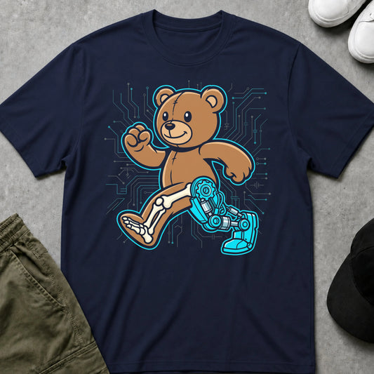 Cool Teds Teddy-Bear Bionic Bear T-Shirt Navy / S