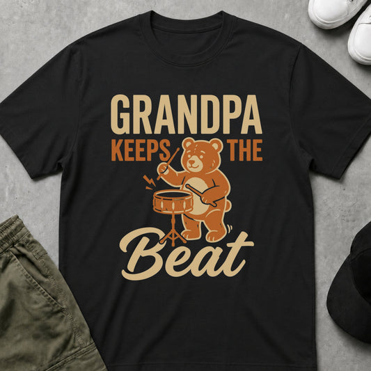 Keep The Beat T-Shirt Black