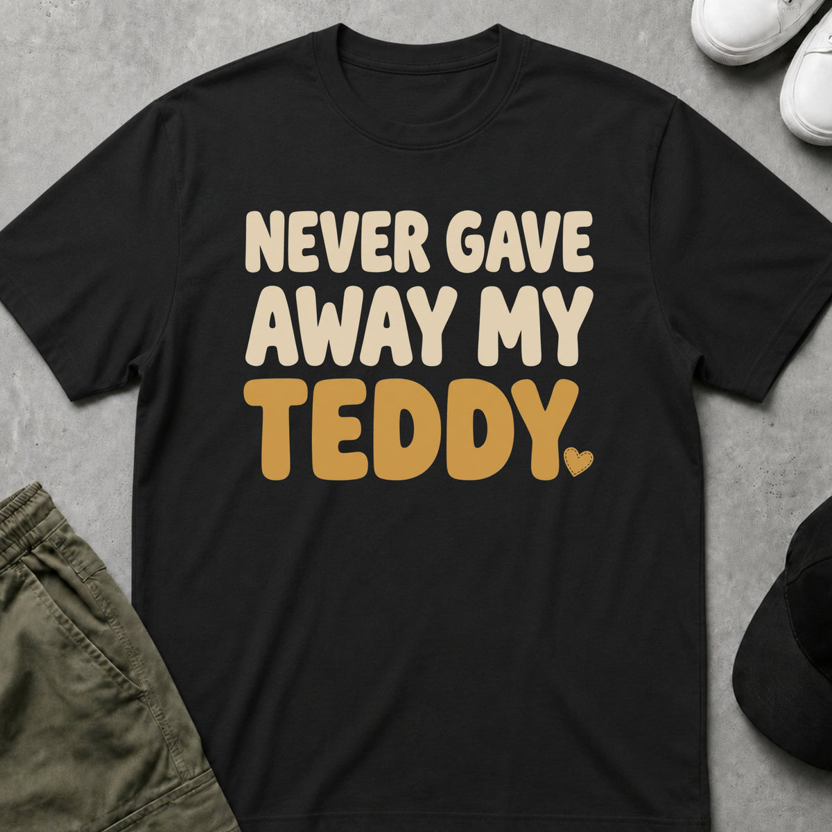 Forever Teddy T-Shirt Black