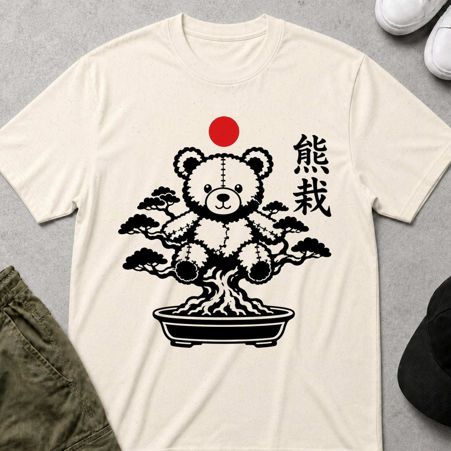 Bonsai Bear T-Shirt Natural