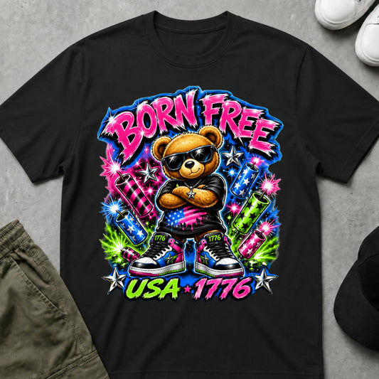 Born Free T-Shirt Black