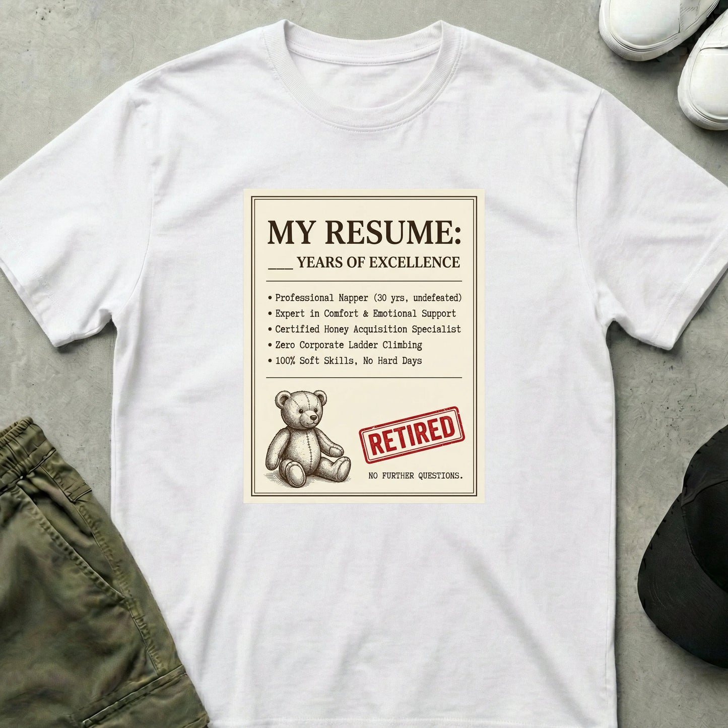 Retired T-Shirt White