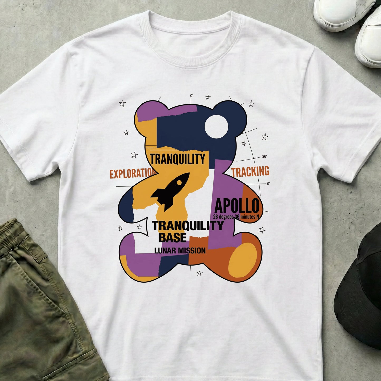 Rocket Bear T-Shirt White