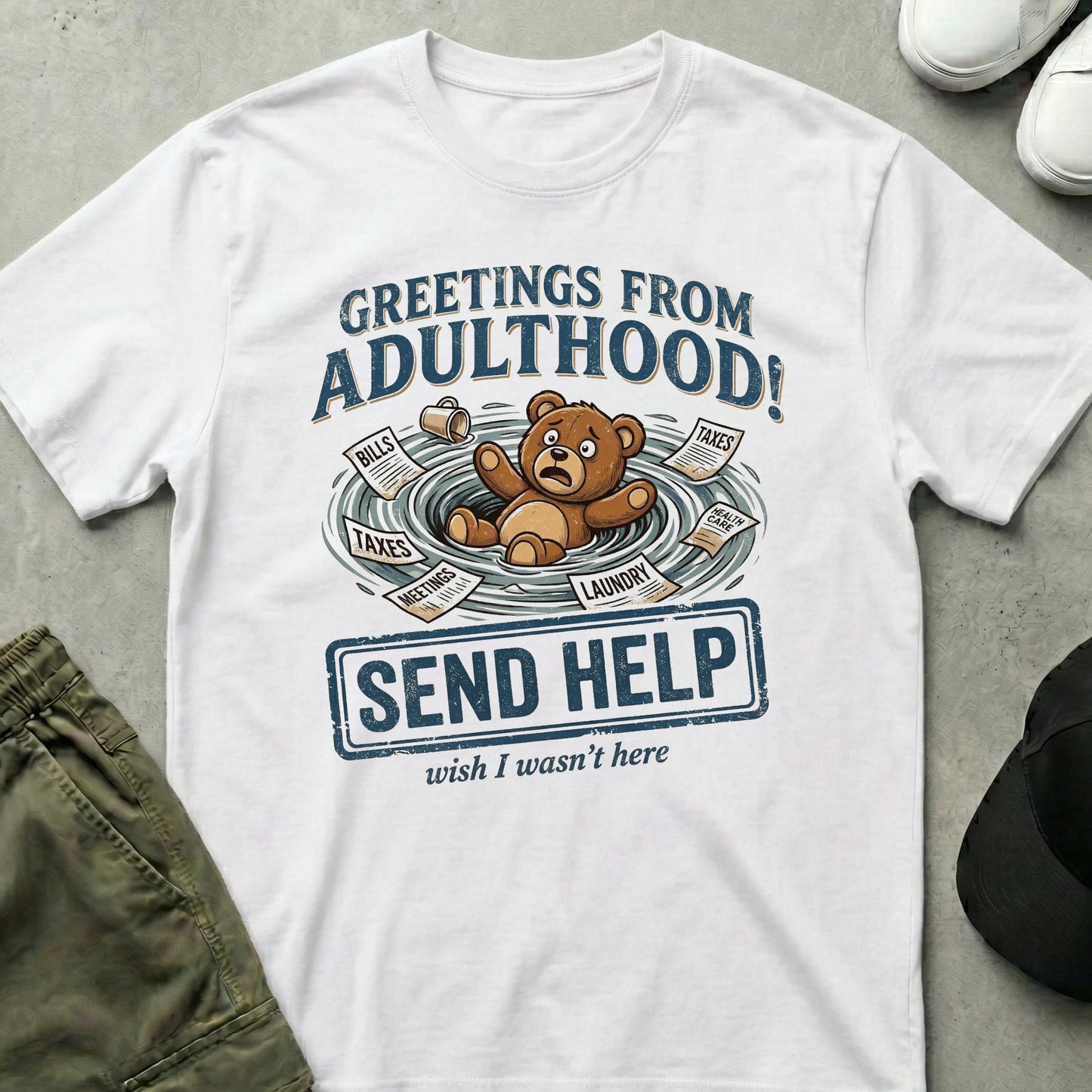Send Help T-Shirt White