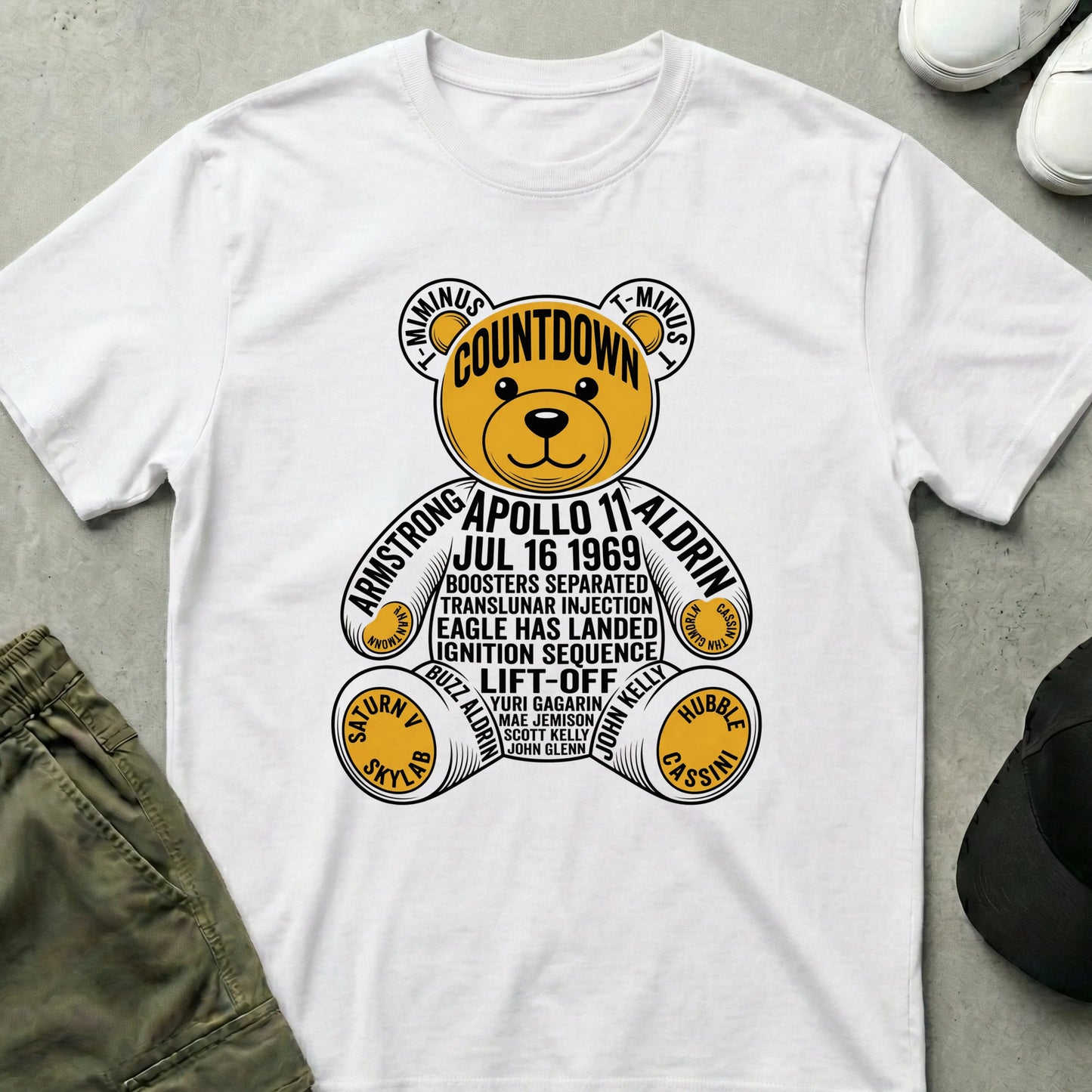 T Minus Ted T-Shirt White