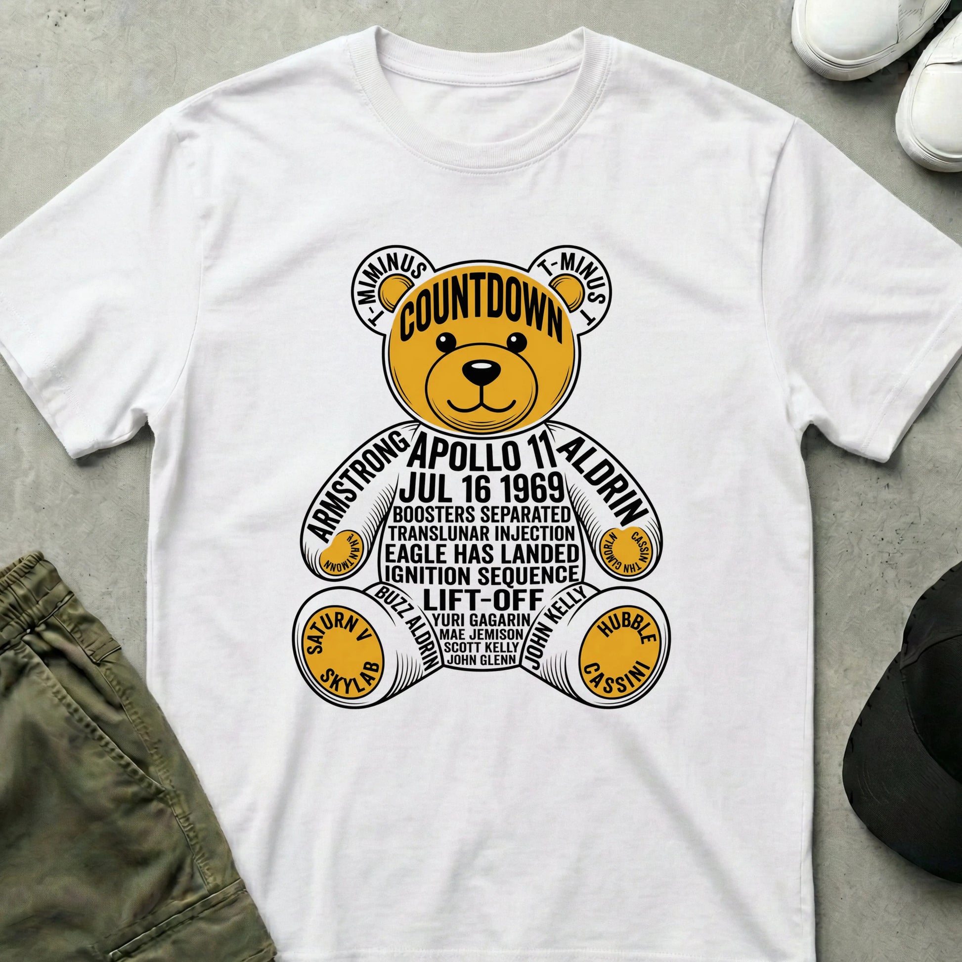 T Minus Ted T-Shirt White