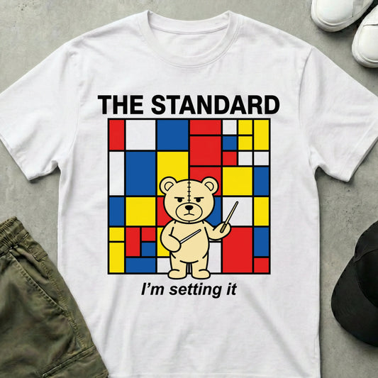Cool Teds Teddy-Bear High Standards T-Shirt White / S