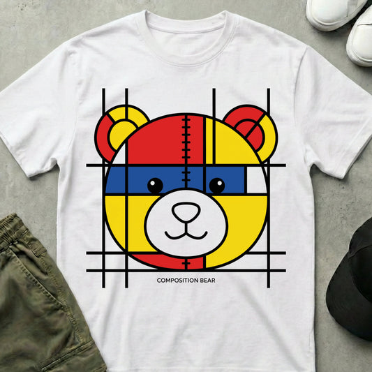 Cool Teds Teddy-Bear Highly Composed T-Shirt White / S